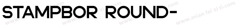 Stampbor Round字体转换